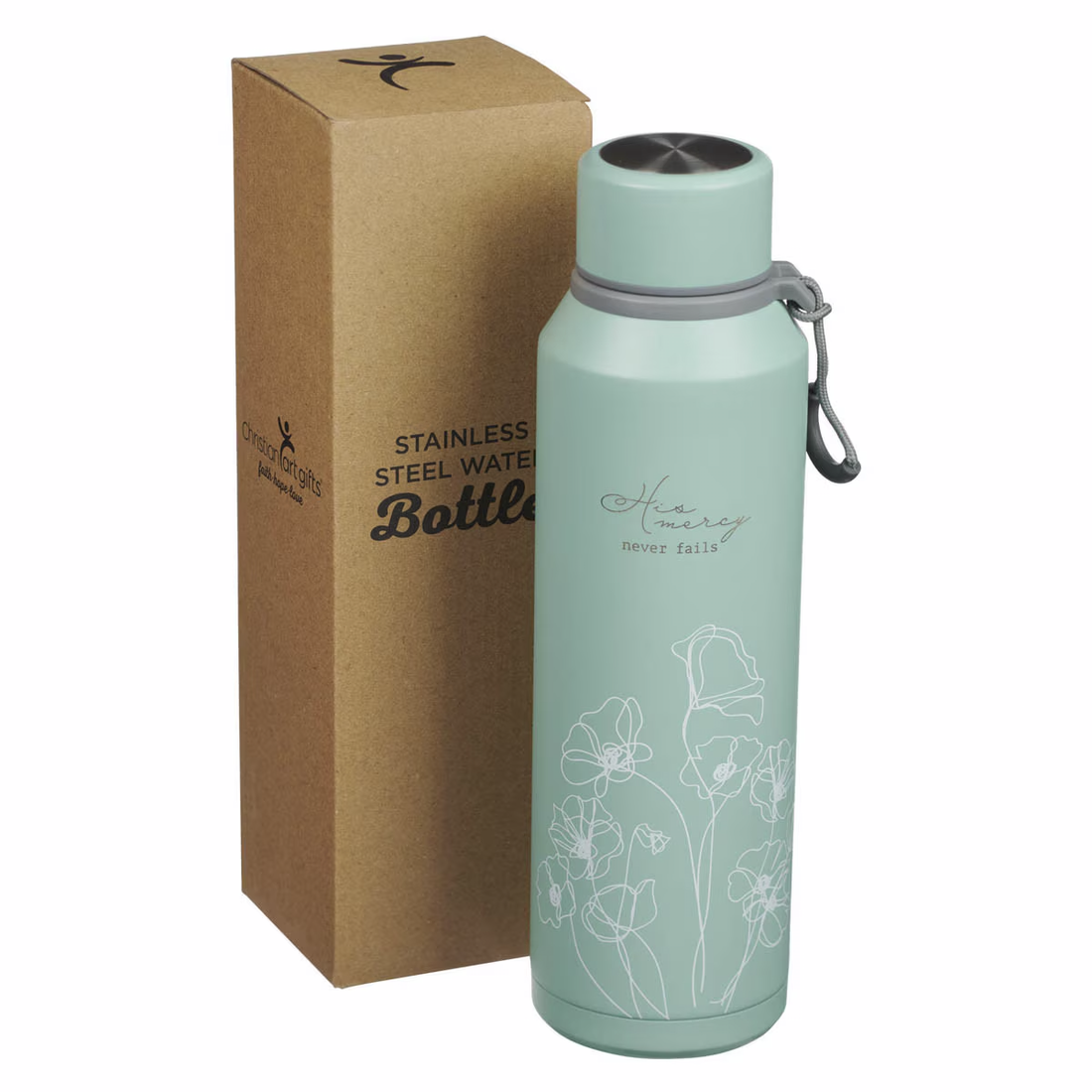 His Mercy Never Fails Stainless Steel Water Bottle