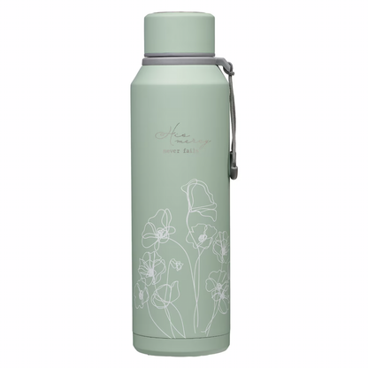 His Mercy Never Fails Stainless Steel Water Bottle