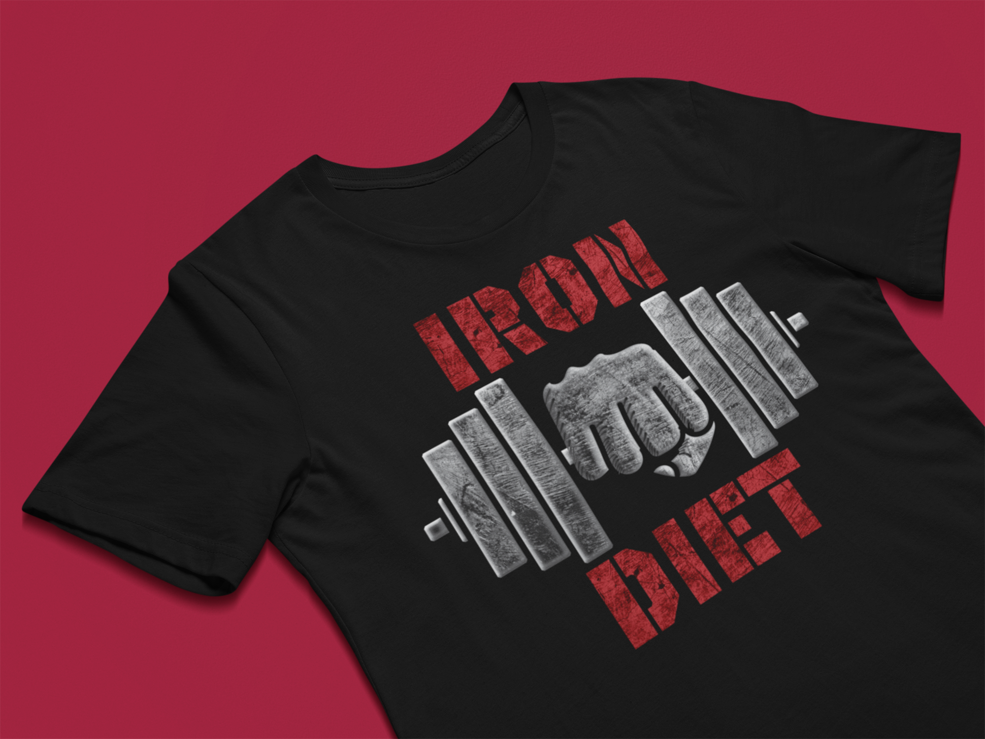 Iron Diet Motivational Workout T-shirt