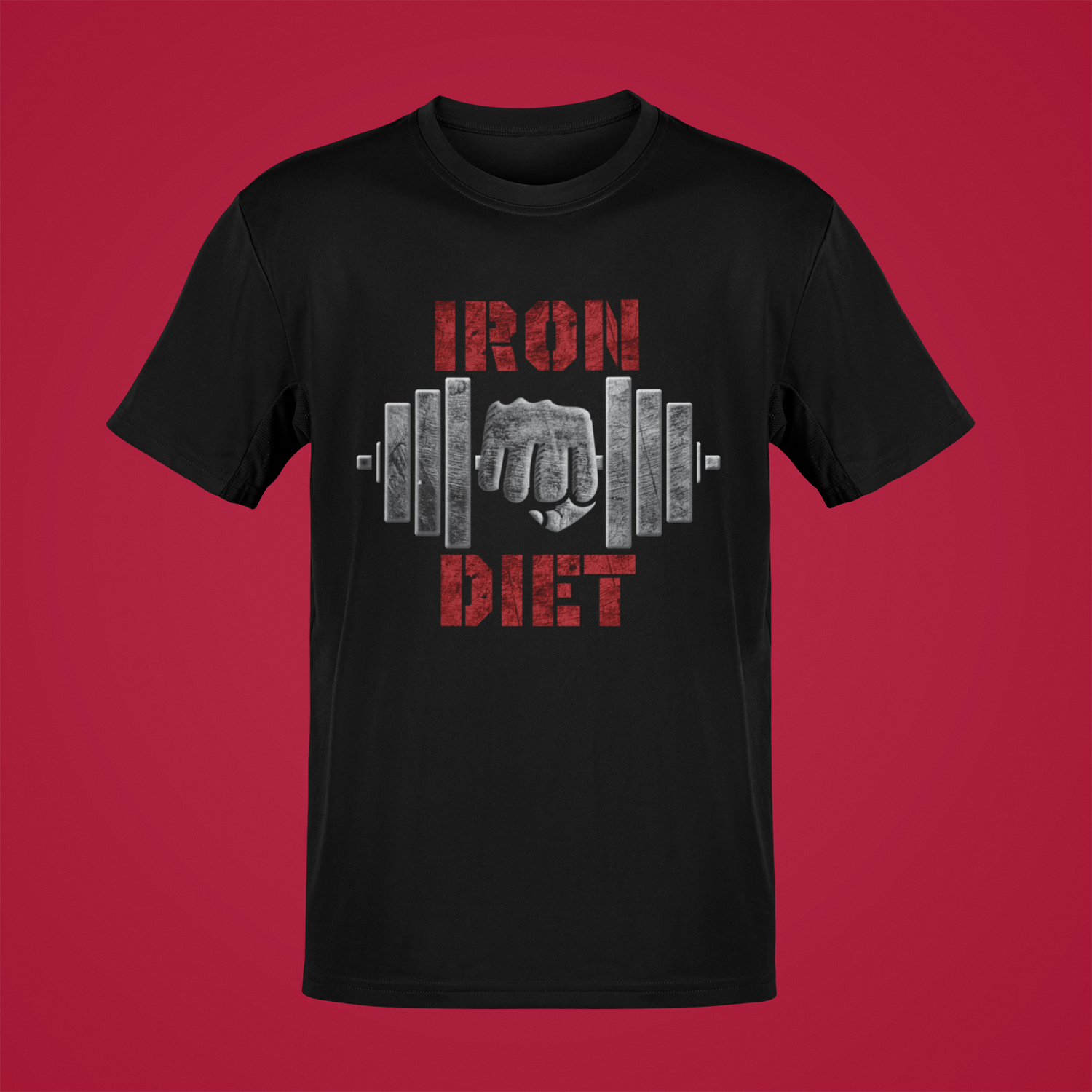 Iron Diet Motivational Workout T-shirt