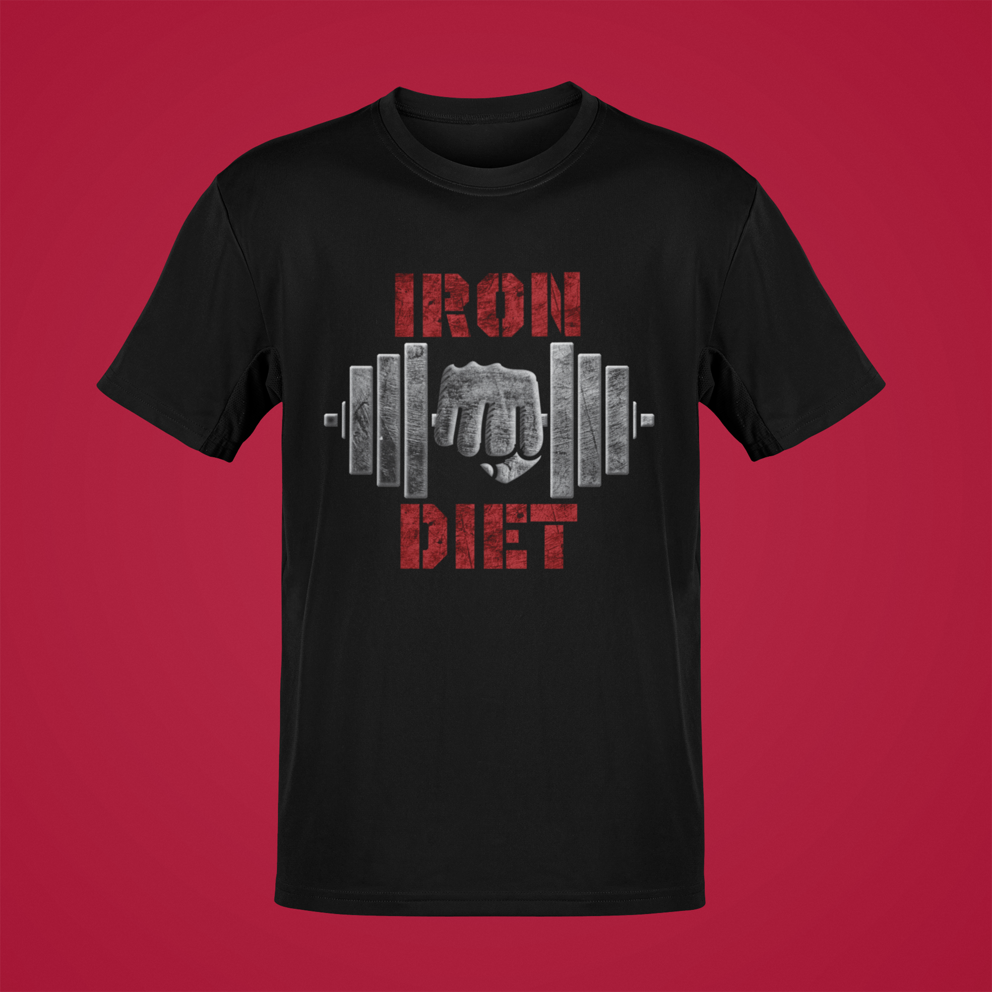 Iron Diet Motivational Workout T-shirt