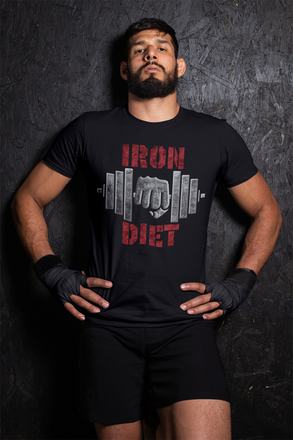 Iron Diet Motivational Workout T-shirt