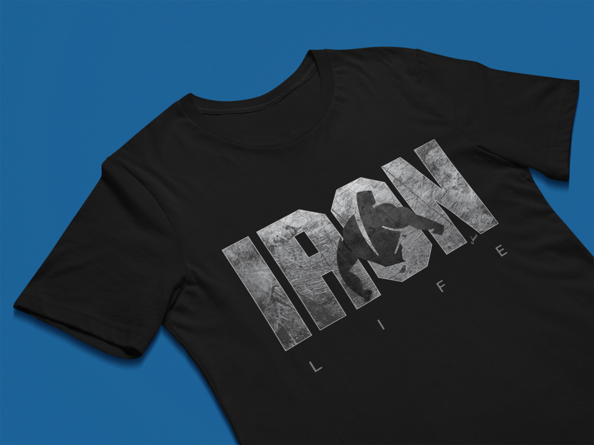 weight lifter fitness tee shirt