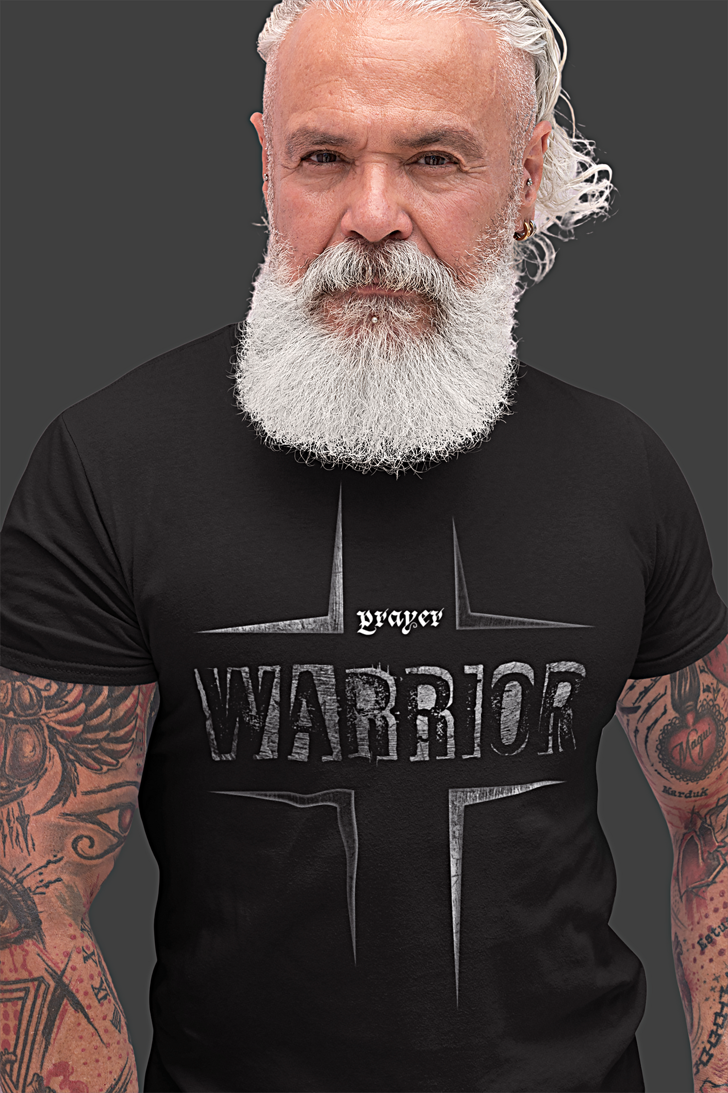 prayer warrior christian tee shirt